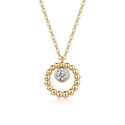 Material 100% 925 Sterling Silver Necklace  Main Stone Weight/Quantity  1 Moissanite Diamond  Gemstone Size  White Moissanite Di