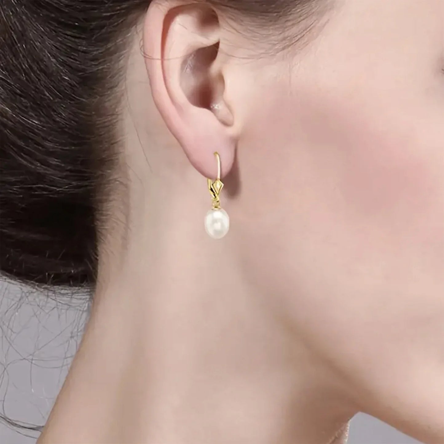 925 Silver, Freshwater Pearl Earrings, Women's Earrings for Girls, Fashion, Luxury, Daily Wear, Dating, Celebration, Gift for Mo